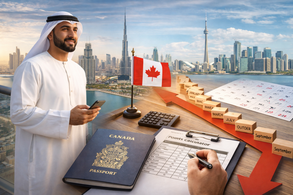 Canada Express Entry from Dubai: Points Calculator and Timeline